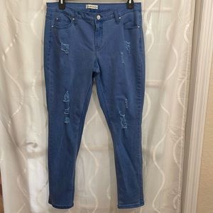Love Indigo Light Blue Jeans, Size 14